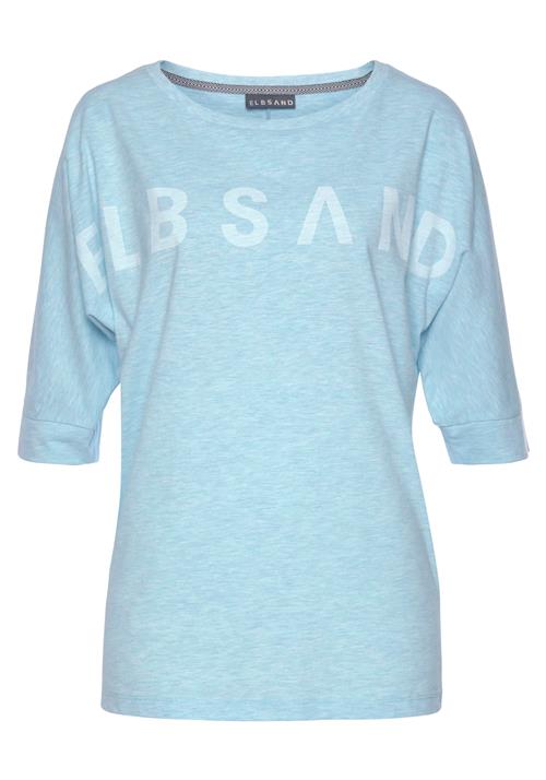 Elbsand Oversized bluse  blå-meleret
