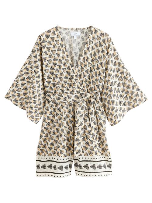 Next Jumpsuit  beige / sort / naturhvid