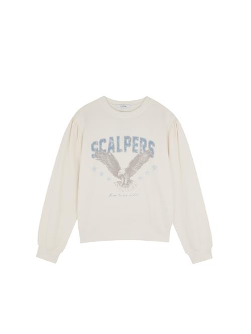Se Scalpers Sweatshirt ' '  ecru / hvid ved About You