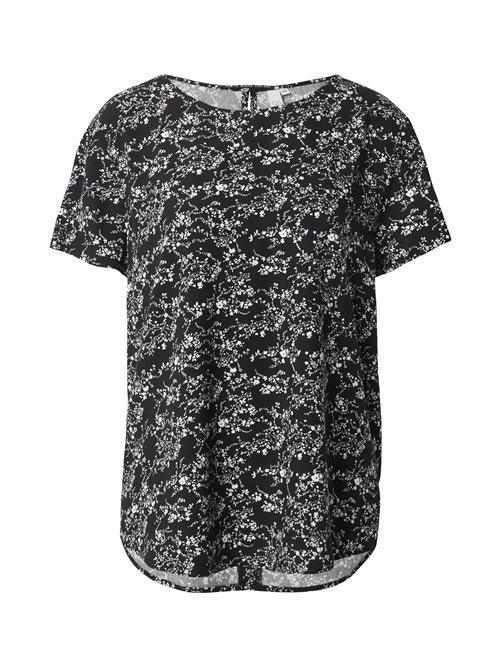 QS Bluse  sort / hvid
