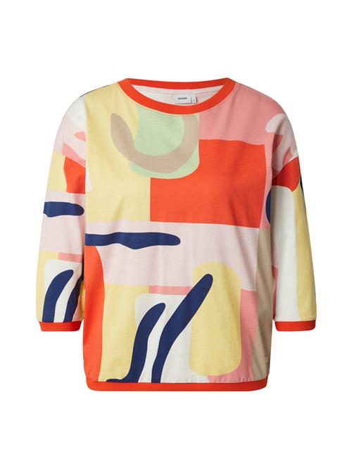 NÜMPH Shirts 'BRIGHED GWENNA'  navy / lysegul / mørkeorange / lyserød