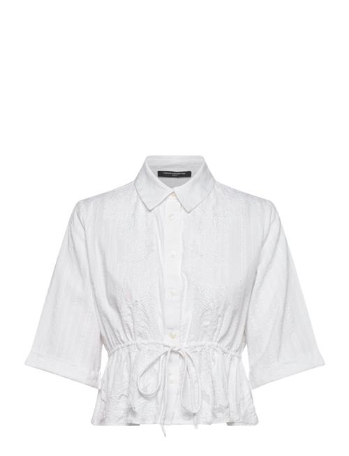 Barnet Cottom Striped Shirt French Connection White