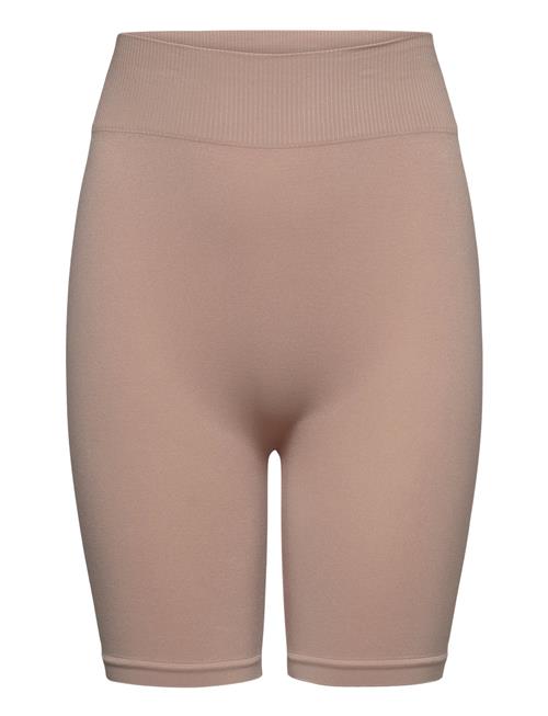 Nlfhaley Seamless Shorts Noos LMTD Beige