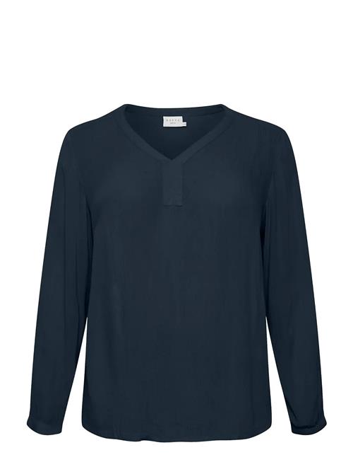 Kcami Ls Blouse Kaffe Curve Navy