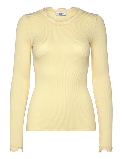 Silk T-Shirt W/ Lace Rosemunde Yellow