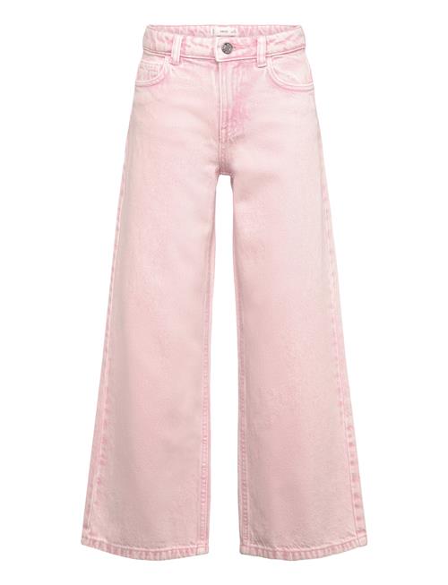 Jeans Wide Leg Mango Pink