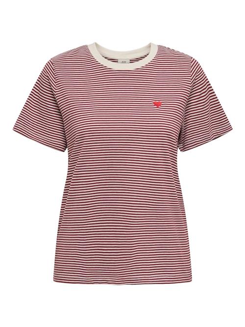JDY Shirts 'JDYPISA'  vinrød / hvid