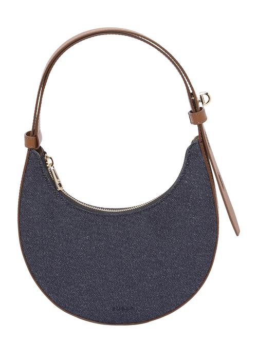 FURLA Skuldertaske 'DELIZIA MINI'  blue denim / cognac