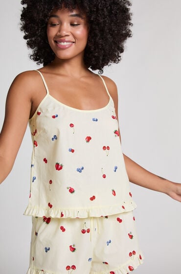 Hunkemöller Vævet camisole gul