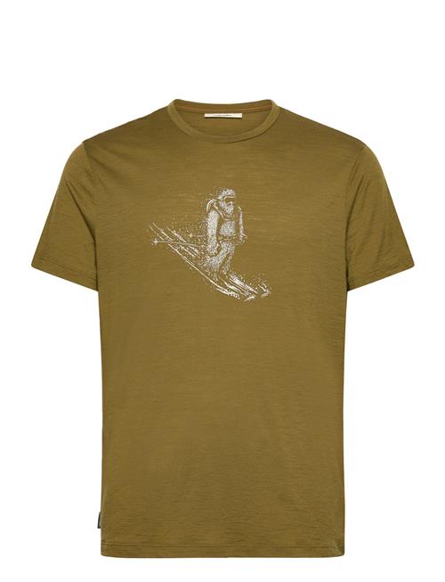M Mer 150 Tech Lite Ss T Skiing Yeti Icebreaker Khaki