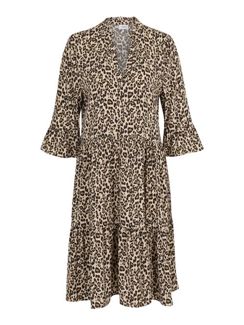 SAINT TROPEZ Sommerkjole 'Eda'  camel / mørkebeige / sort