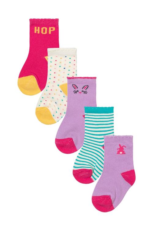 MINOTI Sokker  turkis / lilla / pink / hvid