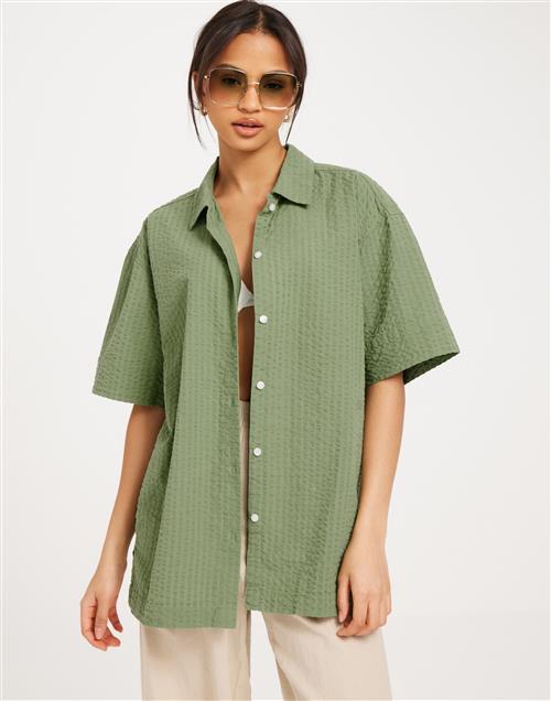 JJXX - Grøn - Jxliva Oversized Ss Shirt Wvn