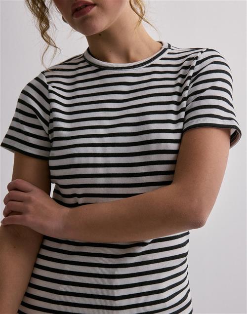 JDY - Ternet/Stribet - Jdysolar S/S O Neck Top Jrs Noos