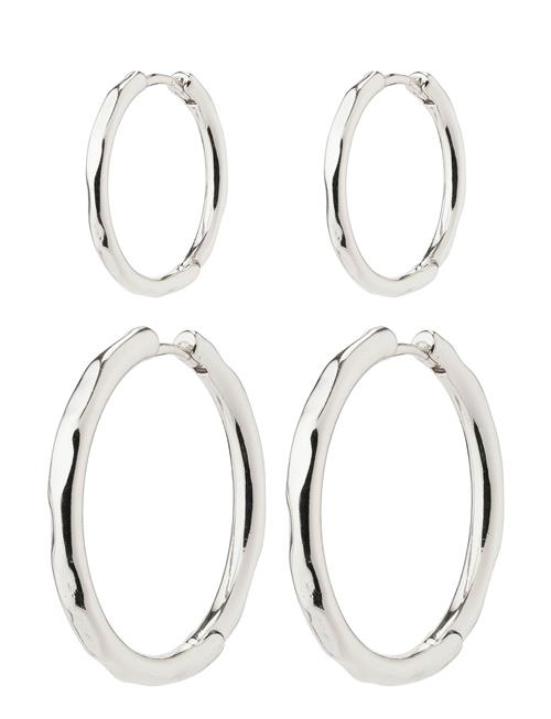 Eve Hoop Earrings 2-In-1 Set Pilgrim Silver