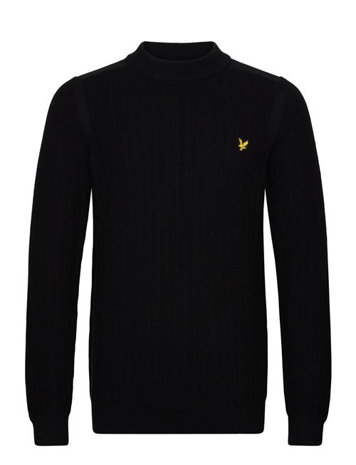 Ribbed Mock Neck Jumper Lyle & Scott Black