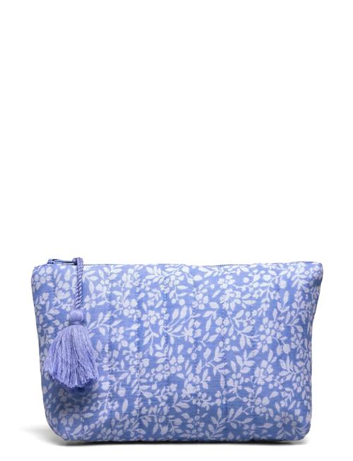 Quilted Printed Toiletry Bag Mango Blue