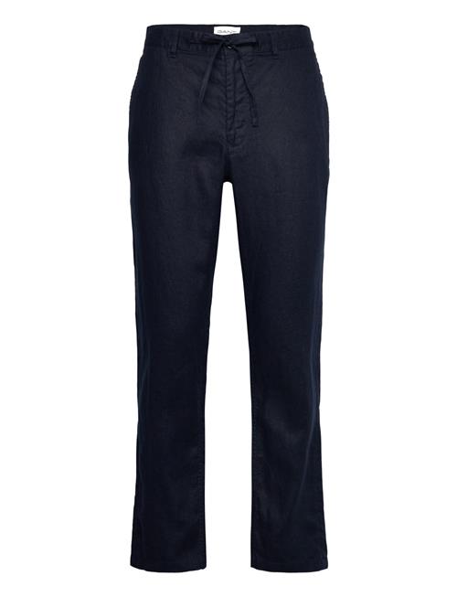 Relaxed Linen Ds Pants GANT Navy