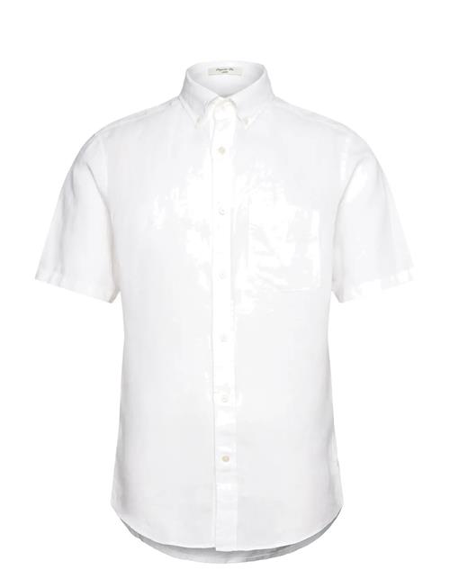 Reg Linen Ss Shirt GANT White