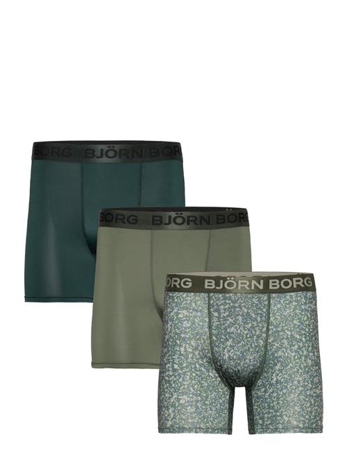 Sports Microfiber Boxer 3P Björn Borg Green