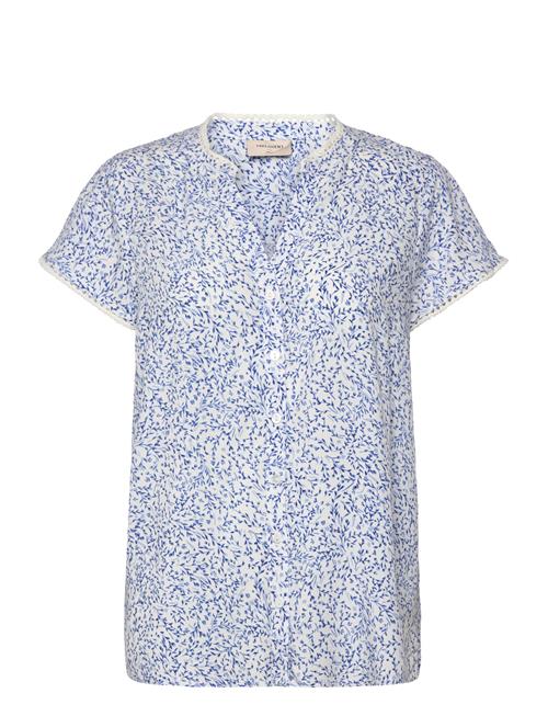 Blouse From Freequent In A Soft Material With A Lovely, Floral Pattern. In Addit FREE/QUENT Blue