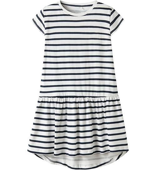 Name It Kjole - NkfVigga - Bright White/Stripe