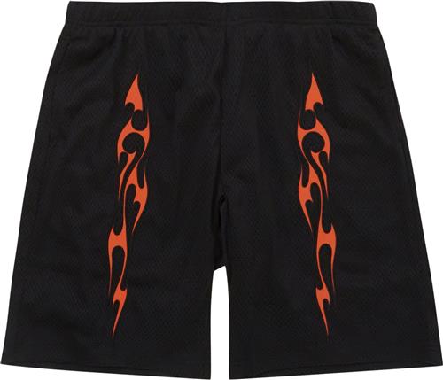 PLEASURES NOW Flame Mesh Shorts