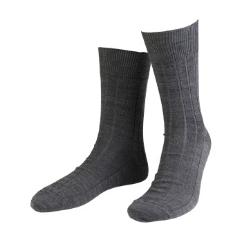 Amanda Christensen Strømper Grade Wide Rib Ankle Socks Grå Str 47/50