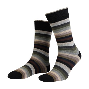 Amanda Christensen Strømper True Block Stripe Ankle Sock Sort Str 39/42