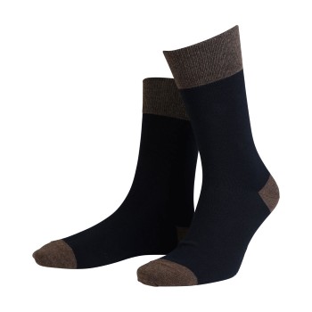 Amanda Christensen Strømper True Contrast Ankle Sock Sort/brun Str 43/46
