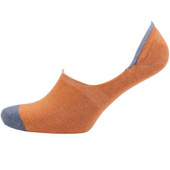 Amanda Christensen Strømper True Contrast Invisible Sock Blå/Orange Str 43/44
