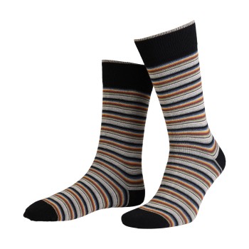 Amanda Christensen Strømper True Multi Stripe Ankle Sock Rød/Sort Str 39/42