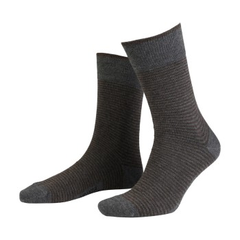 Amanda Christensen Strømper True Stripe Ankle Sock Grå Str 39/42