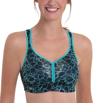 Anita BH Active Air Control DeltaPad Sports Bra Sort/Blå F 70 Dame