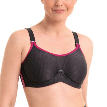 Anita BH Active Underwire Sports Bra Sort/Rosa D 75 Dame