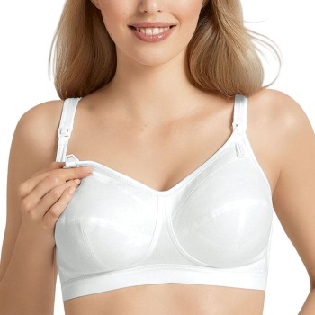 Anita Bh Miss Cotton Wireless Nursing Bra Hvid bomuld H 70 Dame