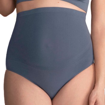Anita Seamless Maternity Briefs Grå polyamid Large Dame