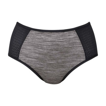 Anita Trusser Sports High Waist Panty Plus Grå/Sort 48 Dame