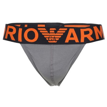 Emporio Armani Armani Cotton Jockstrap 2P Grå/Orange bomuld Small Herre
