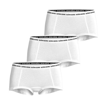 Björn Borg Trusser 3P Everyday Cotton Boxer Shorts Hvid bomuld Large Dame