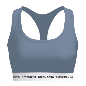 Björn Borg BH Logo Soft Top Grå bomuld Medium Dame