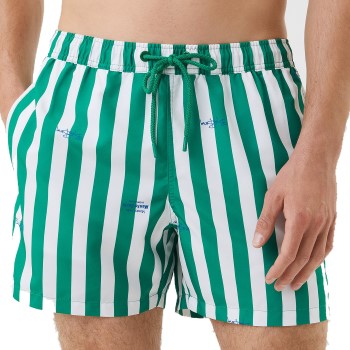 Björn Borg Badebukser Print Swim Shorts Grøn/Hvid polyester Medium Herre