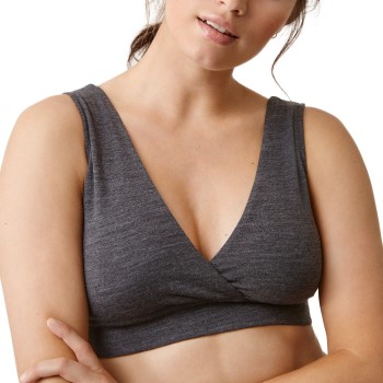 Boob BH The Go-To Merino wool bra Mørkgrå  merinould Medium Dame