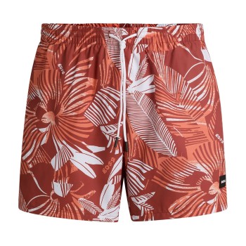 BOSS Badebukser Piranha Swim Shorts Orange mønster polyester Medium Herre