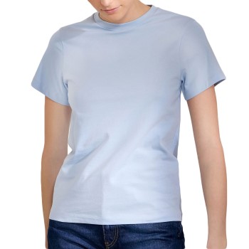 Bread & Boxers Bread and Boxers Crew Neck Regular Lyseblå økologisk bomuld Small Dame