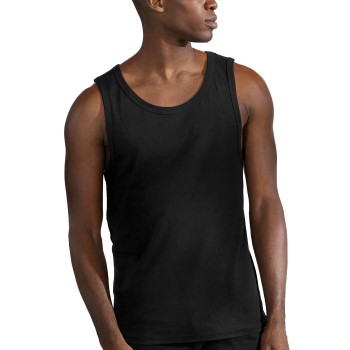 Bread & Boxers Bread and Boxers Tank Relaxed Sort økologisk bomuld Large Herre