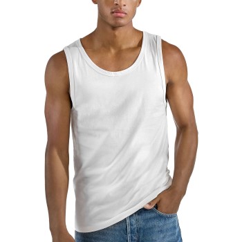 Bread & Boxers Bread and Boxers Tank Relaxed Hvid økologisk bomuld X-Small Herre