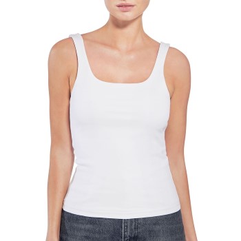 Bread & Boxers Bread and Boxers Women Tank Top With Scoop Back Hvid økologisk bomuld X-Small Dame