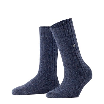 Se Burlington Strømper Tweed Tales Wool Sock Marineblå Str 36/41 Dame ved Timarco