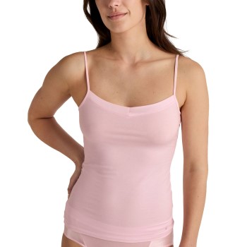 Calida Cate Satin Spagetti Top Rosa bomuld X-Small Dame